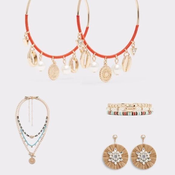 ALDO x Rocky Barnes Endless Summer Raffia Earring - Picture 3 of 7